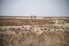 پسروی آب در ساحل گلوگاه خلیج گرگان