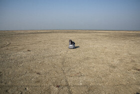 پسروی آب در ساحل گلوگاه خلیج گرگان