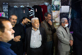 چهارپایه خوانی ایام فاطمیه در بازار قم