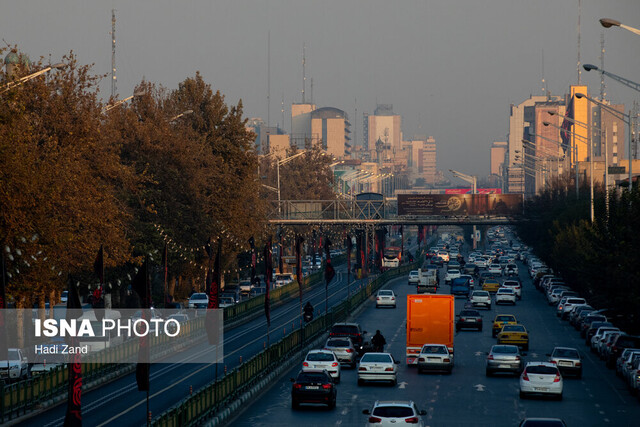 کاهش غلظت آلاینده‌های جوی تهران از بعداز ظهر سه‌شنبه