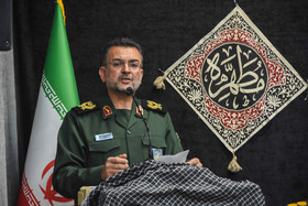 سردار منصور شوقانی، فرمانده سپاه قائم آل محمد(عج) استان سمنان در دیدار بسیجیان با نماینده ولی فقیه در استان سمنان