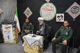 حجت الاسلام و المسلمین مرتضی مطیعی، نماینده ولی فقیه در استان و امام جمعه سمنان در جمع بسیجیان شهرستان سمنان