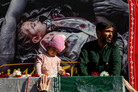 مراسم تشییع پیکر شهدای گمنام در دانشگاه‌ اصفهان