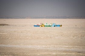 خشکسالی دریاچه مهارلو شیراز