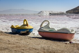 خشکسالی دریاچه مهارلو شیراز