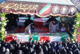 مراسم استقبال از پیکر شهدای گمنام - بجنورد