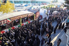 مراسم استقبال از پیکر شهدای گمنام - بجنورد