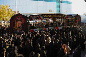 مراسم استقبال از پیکر شهدای گمنام - بجنورد