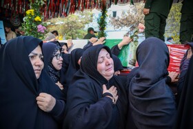 مراسم استقبال از پیکر شهدای گمنام - بجنورد