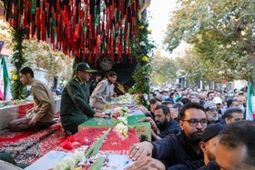 مراسم استقبال از پیکر شهدای گمنام - بجنورد