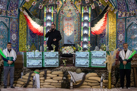 آیین وداع با ۱۰۰ شهید گمنام