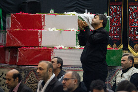 آیین وداع با ۱۰۰ شهید گمنام