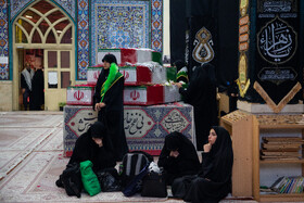 آیین وداع با ۱۰۰ شهید گمنام