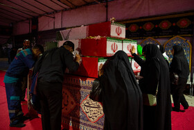 آیین وداع با ۱۰۰ شهید گمنام