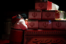 آیین وداع با ۱۰۰ شهید گمنام