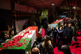 آیین وداع با ۱۰۰ شهید گمنام