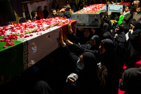 آیین وداع با ۱۰۰ شهید گمنام