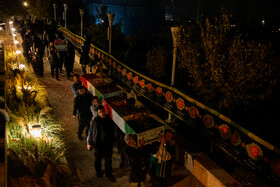 آیین وداع با ۱۰۰ شهید گمنام