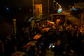 آیین وداع با ۱۰۰ شهید گمنام