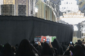 مراسم وداع با ۱۳ شهید گمنام در حرم مطهر رضوی