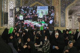 مراسم وداع با ۱۳ شهید گمنام در حرم مطهر رضوی
