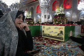 مراسم وداع با ۱۳ شهید گمنام در حرم مطهر رضوی