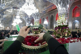 مراسم وداع با ۱۳ شهید گمنام در حرم مطهر رضوی