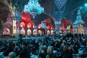 مراسم وداع با ۱۳ شهید گمنام در حرم مطهر رضوی