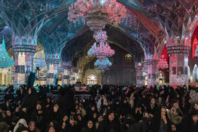 مراسم وداع با ۱۳ شهید گمنام در حرم مطهر رضوی