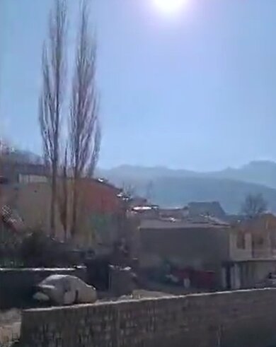 رد آتش‌سوزی جنگل‌های الیت در آسمان طالقان