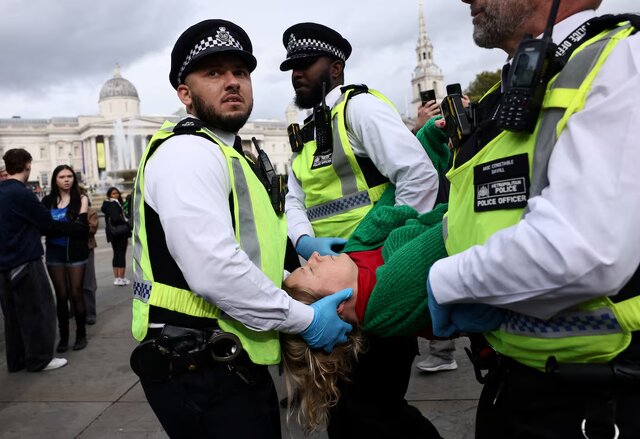 دستگیری ده‌ها حامی فلسطین در لندن