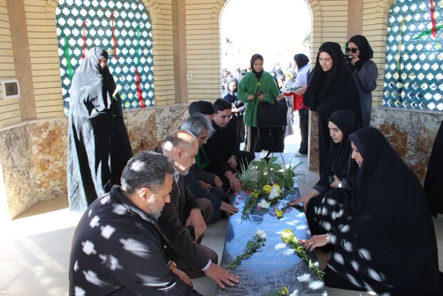 بزرگداشت شهید گمنام دانشکده ملی مهارت شاهرود با حضور پیکر شهدای تازه تفحص شده