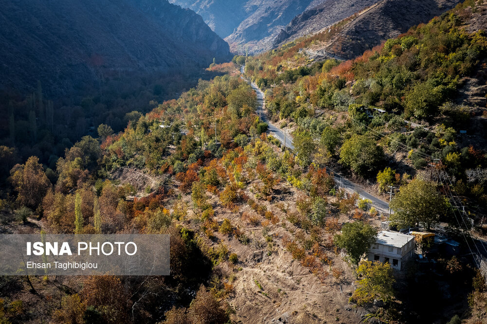 پاییزِ هزاررنگ در روستای شیت - طارم