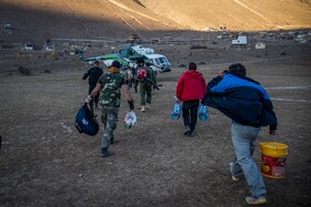 وضعیت امداد رسانی در روستای الیت