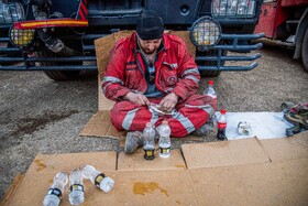 وضعیت امداد رسانی در روستای الیت