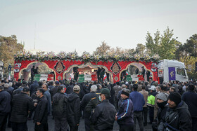 مراسم تشییع پیکرهای ۱۰۰ شهید گمنام - تهران