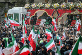 مراسم تشییع پیکرهای ۱۰۰ شهید گمنام - تهران