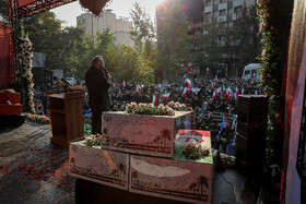 مراسم تشییع پیکرهای ۱۰۰ شهید گمنام - تهران