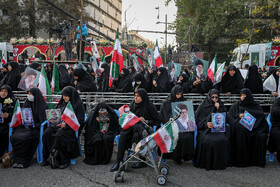 مراسم تشییع پیکرهای ۱۰۰ شهید گمنام - تهران