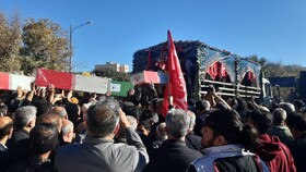 تشییع همزمان پیکر مطهر ۸ شهید گمنام در سمنان