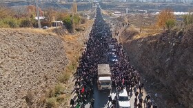 پیکر مطهر ۶ شهید گمنام دفاع مقدس در یاسوج تشییع شد