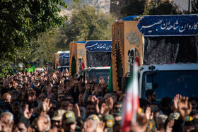 مراسم تشییع پیکرهای (12) شهید گمنام -شیراز