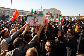 مراسم تشییع پیکرهای ۷ شهدای گمنام - قم