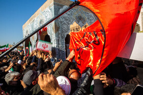 مراسم تشییع پیکرهای ۷ شهدای گمنام - قم