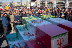 مراسم تشییع پیکرهای (12) شهید گمنام -شیراز