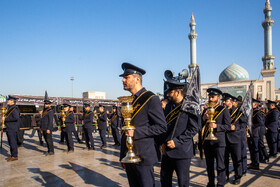 مراسم تشییع پیکرهای ۷ شهدای گمنام - قم