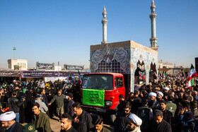 مراسم تشییع پیکرهای ۷ شهدای گمنام - قم