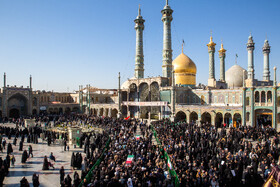 مراسم تشییع پیکرهای ۷ شهدای گمنام - قم