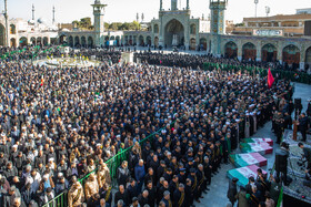 مراسم تشییع پیکرهای ۷ شهدای گمنام - قم