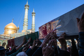 مراسم تشییع پیکرهای ۷ شهدای گمنام - قم